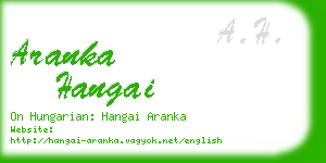 aranka hangai business card